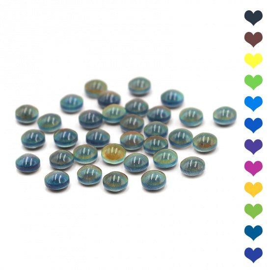 6mm Cabochon Domes, Mood Beads, Temperature Changing, 10 pcs, cab0701