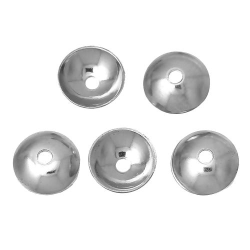 100 Stainless Steel Bead Caps, fits 8mm beads, fin1025