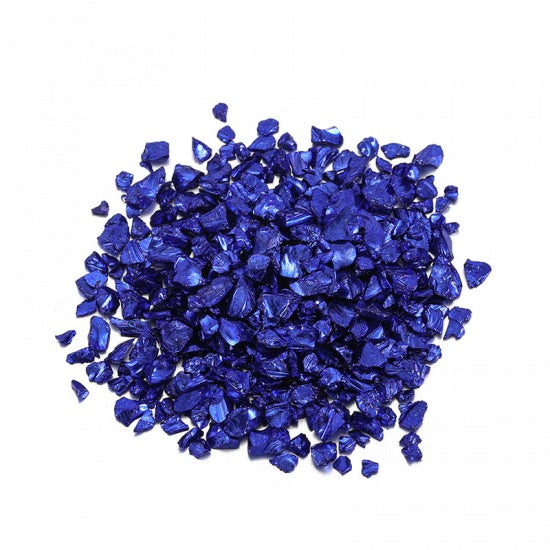 Sapphire Blue Glass Glitter for Resin Crafts, 20 grams, cft0316