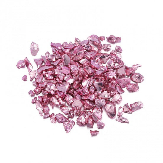 Hot Pink Glass Glitter for Resin Crafts, 20 grams, cft0304