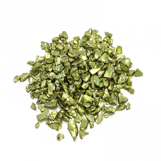 Lime Green Glass Glitter for Resin Crafts, 20 grams, cft0305