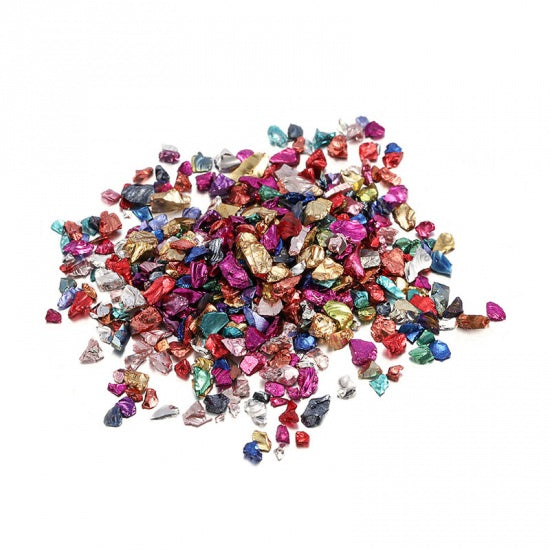 Multicolor Glass Glitter for Resin Crafts, 20 grams, cft0315