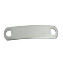 5 Stainless Steel Bar Blanks for Bracelets, 2 hole connector, 39mm (1-1/2"), 20 gauge, msb0325