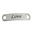 5 Stainless Steel Bar Blanks for Bracelets, 2 hole connector, 39mm (1-1/2"), 20 gauge, msb0325