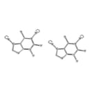 5 CAFFEINE Molecule Chemistry Charms, Silver Tone Charm Pendants, Science Charms, 27x23mm, chs3469