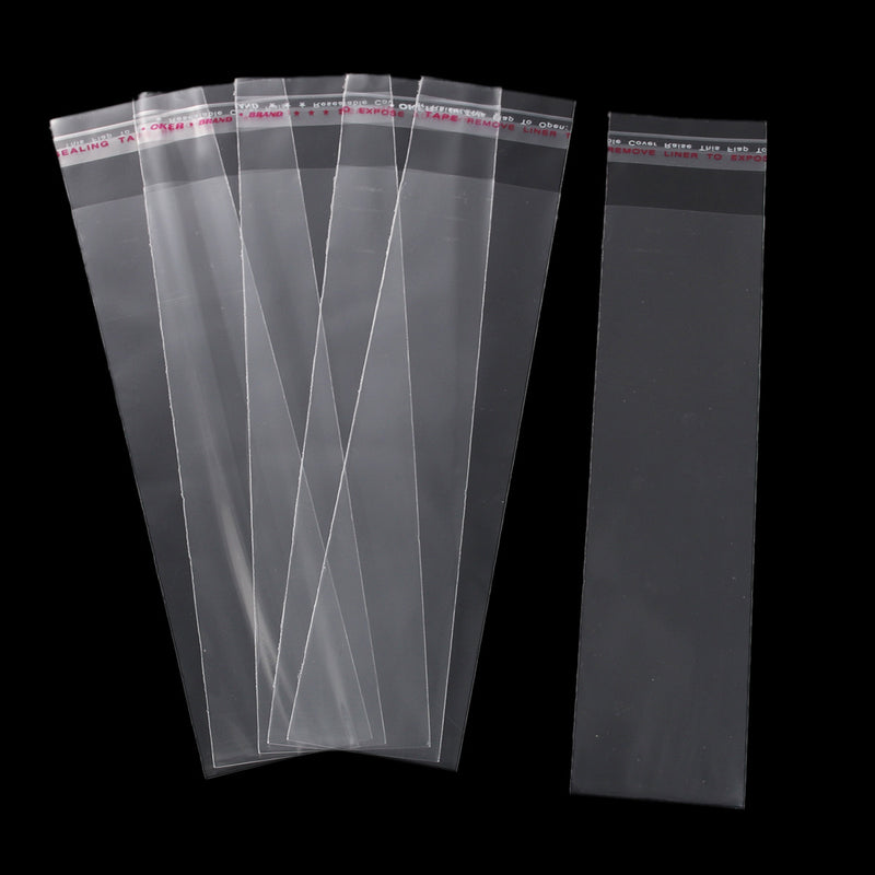 300 Resealable Self-Sealing Bags, usable space 15.1cmx4cm (6" x 1.5") bulk package cello bags, cellophane jewelry bags, bag0073