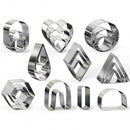 Mini Metal Cutters, Polymer Clay Tools, set of 24, tol1376