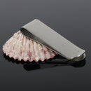 100 Stainless Steel MONEY CLIP Blanks, double sided money clips, slightly brushed finish, 2" x 5/8", msb0336x