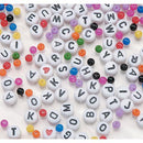 Alphabet Beads Kit, acrylic beads and cord, bac0368