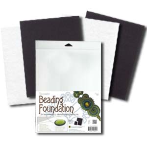 4 Beading Foundation Sheets, White and Black, 8.5" x 11", USD0061