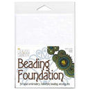 4 Beading Foundation Sheets, White 4.25" x 5.5", USD0063