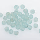 10mm Matte LIGHT BLUE Glass Beads Round x10 beads bgl1652