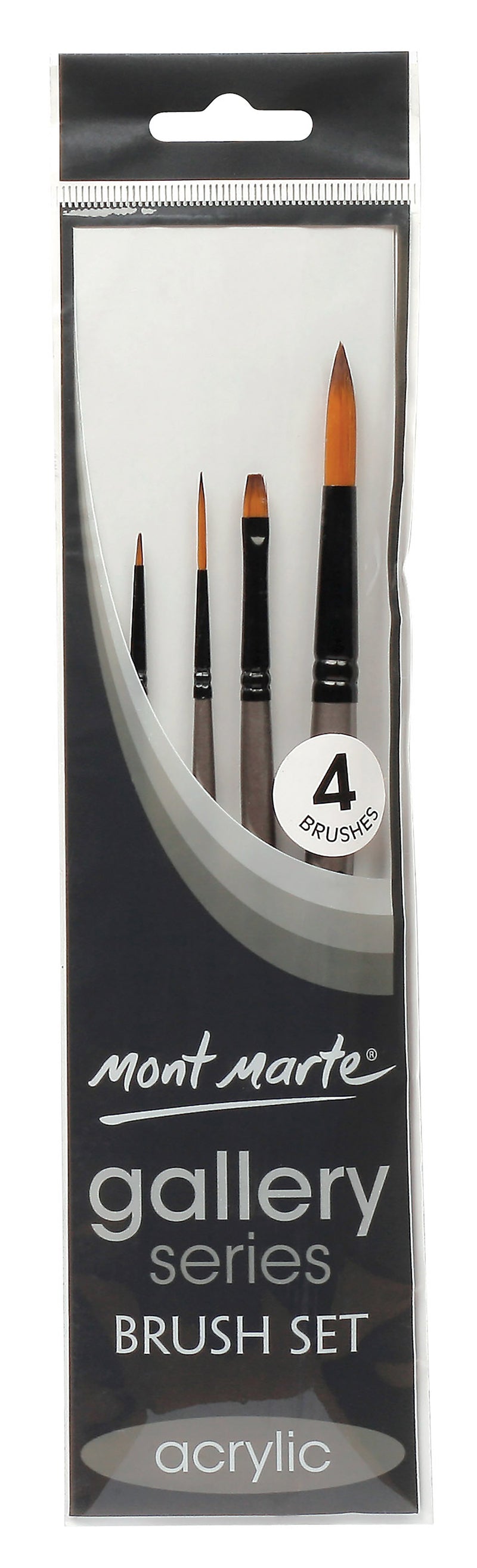 Gallery Paint Brush Set, set of 4, acrylic, tol1119