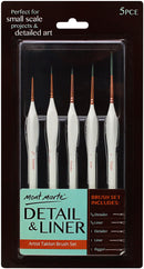 Detail & Liner Brush Set 5 pcs, tol1136