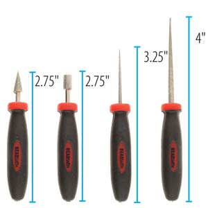 4PC ERGO HANDLED BEAD REAMER SET, tol1327