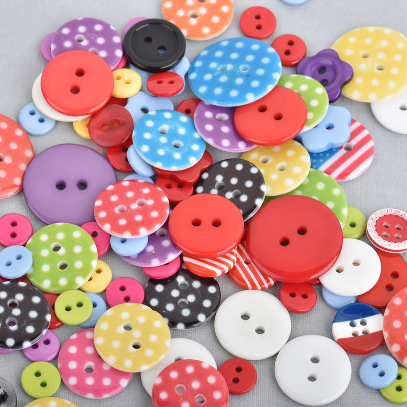 50 grams MIXED Buttons Mixed styles and sizes but0273