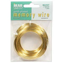 Memory Wire Bracelet Rings, 2" diameter, gold plate, 1 ounce, wir0251