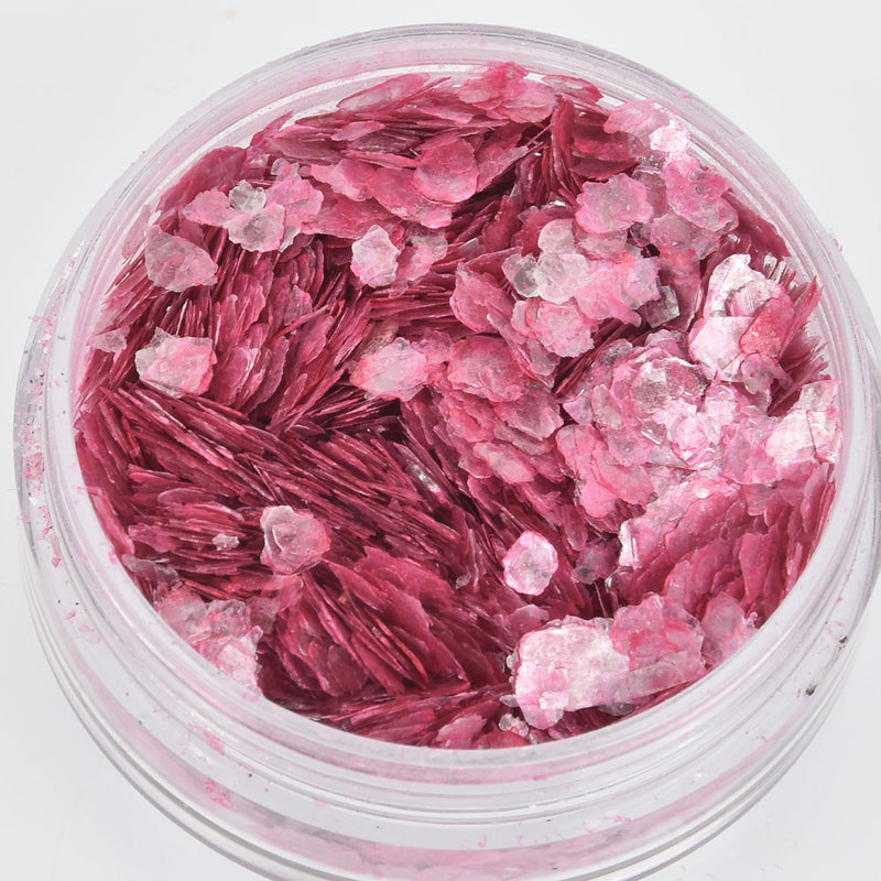 RASPBERRY PINK Shattered Mica Glitter Shards for Ice Resin by Ranger .25oz cft0107