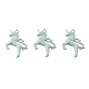 5 UNICORN Charms, PALLADIUM BLUE Enamel, Fairy Tale Charms, Animal Charms, 36x28mm, chs3351