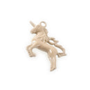5 UNICORN Charms, CARAMEL BROWN Enamel, Fairy Tale Charms, Animal Charms, 36x28mm, chs3353
