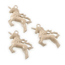 5 UNICORN Charms, CARAMEL BROWN Enamel, Fairy Tale Charms, Animal Charms, 36x28mm, chs3353
