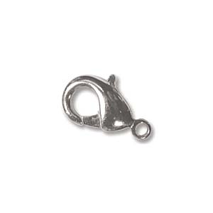 144 Silver Plated Lobster Clasps, 12mm, fcl0342