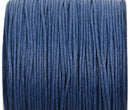 1mm Jewelry Cord, DARK BLUE, Kumihimo Cord, Braiding Cord, Cotton Cord, Wax Cord, 100 yards, cor0144