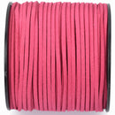 90m Spool of Faux Suede Lacing Cord, HOT PINK 3mm x 1.5mm cor0153