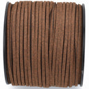 90m Spool of Faux Suede Lacing Cord, ESPRESSO BROWN 3mm x 1.5mm cor0155