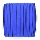 90m Spool of Faux Suede Lacing Cord, ROYAL BLUE 3mm x 1.5mm cor0170