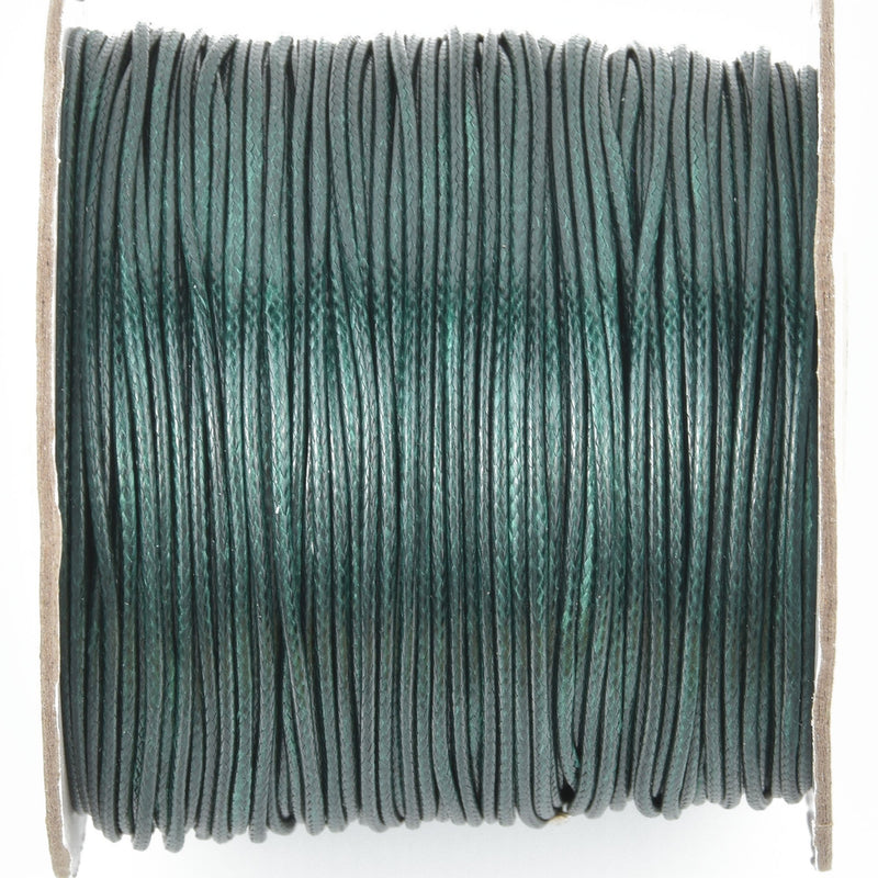 100 yards FOREST GREEN Braided Nylon Jewelry Cord, 0.8mm cor0177