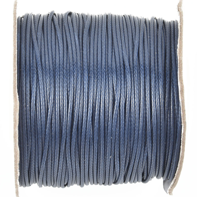 100 yards NAVY BLUE Braided Nylon Jewelry Cord, 0.8mm cor0178