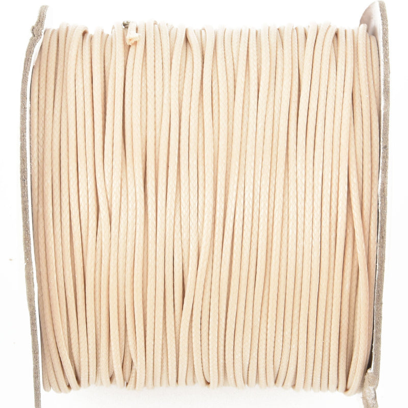 100 yards IVORY BEIGE Braided Nylon Jewelry Cord, 0.8mm cor0181