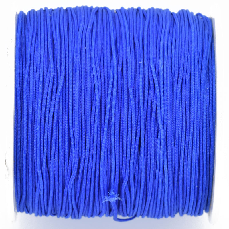 100 yards ROYAL BLUE Braided Nylon Jewelry Cord, 0.8mm cor0160