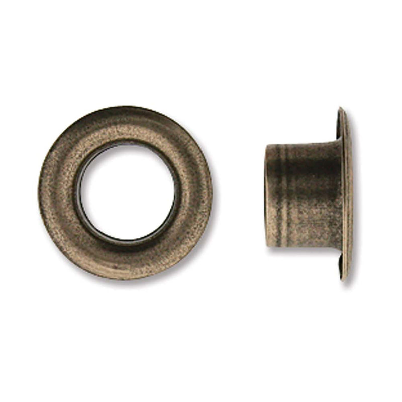 24 Eyelets 1/4" Antique Brass Plated, Lth0066