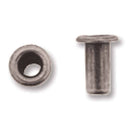 48 Eyelets 3/32" Antique Silver Plated, Lth0074