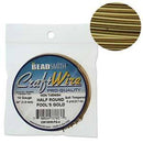 18ga Half Round Craft Wire, Fools Gold Tarnish Resistant, 4 yards (12 feet) wir0125