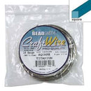 18 gauge SQUARE TITANIUM Craft Wire, 4 yards (12 feet), wir0255