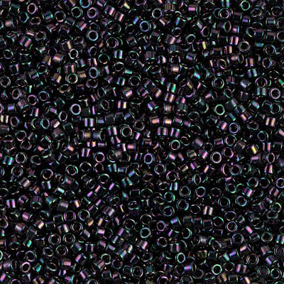 11/0 Delica Purple Iris Metallic Seed Beads, Miyuki 7.2g, DB004 bsd0985