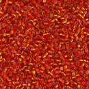 11/0 Delica BD Silver Lined Red Orange Seed Beads, Miyuki 7.2g, DB043 bsd0930