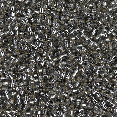 11/0 Delica Gray, Silver Lined Seed Beads, Miyuki 7.2g, DB048 bsd0980