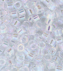 11/0 Delica Clear Crystal AB Seed Beads, Miyuki 7.2g, db051 bsd0982