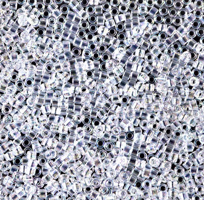 11/0 Delica Clear Crystal AB Seed Beads, Miyuki 7.2g, db051 bsd0982