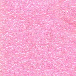 Size 11/0 Miyuki Delica Seed Beads, Lined Pale Pink DB055, 7.2 grams, bsd0822