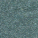 Size 11/0 Miyuki Delica Seed Beads, Lined Light Seafoam AB DB084, 7.2 grams, bsd0818