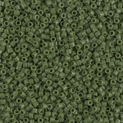 11/0 Delica Opaque Avocado Green Seed Beads, Miyuki 7.2g, DB1135 bsd0940