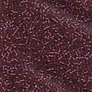 Size 11/0 Miyuki Delica Seed Beads, Dyed Silver Lined Dark Rose DB1342, 7.2 grams, bsd0826