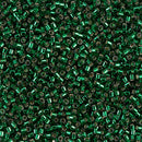 11/0 Delica Silver Lined Green Seed Beads, Miyuki 7.2g, DB148 bsd0938