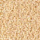 11/0 Delica Opaque Cream AB Seed Beads, Miyuki 7.2g, DB157 bsd0974