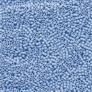Size 11/0 Miyuki Delica Seed Beads, Opaque Agate Blue DB1587 7.2 grams, bsd0792